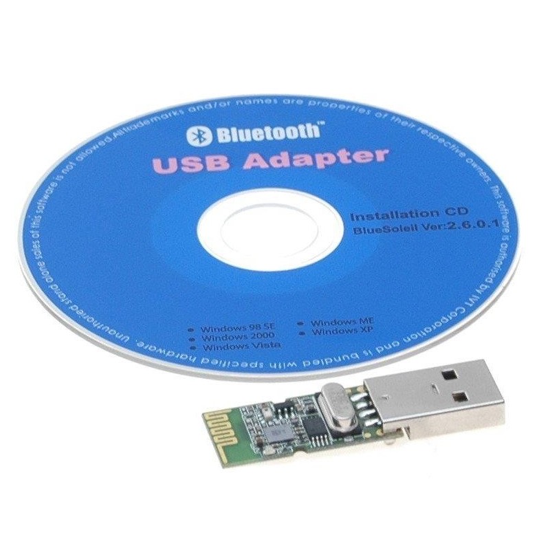 USB Bluetooth-adapter for installasjon Dongle m. Bluetooth IVT Bluesoleil -Danbit A / S