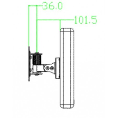 VESA Brakett for veggmontering Veggfeste / veggbrakett for TV / Monitor, VESA, maks 11 kg