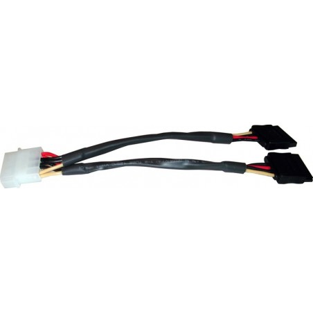 MOLEX 5 1/4 til 2 x 15 PIN sata forsyning