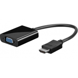 HDMI HD til VGA adapter omformer. HDMI hann, 20 cm kabel, VGA hunn