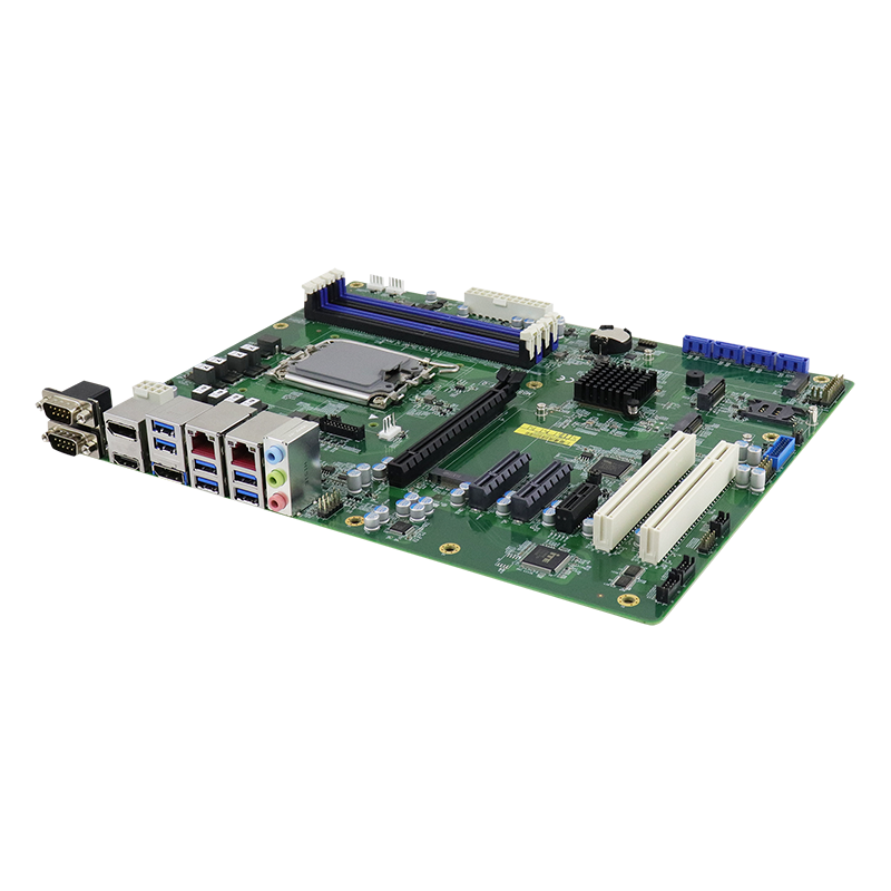 Industriell ATX bunkort 12/13th Gen, Intel CPU i3,i5,i7,i9 Q670E brikkesett, RS232, TPM 2.0, Digital I/O
