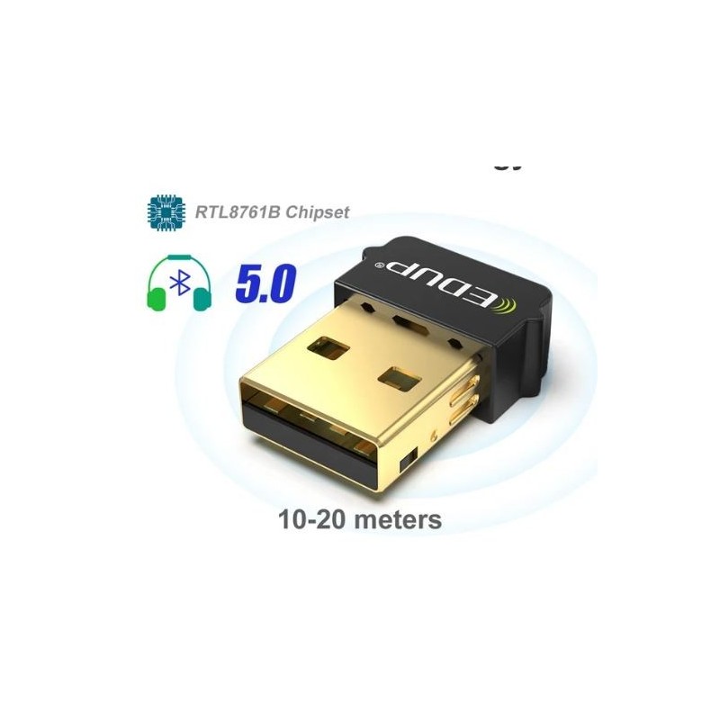 trådløs EDUP Bluetooth BT 5.1 USB-adapter Dongle EDR-mottakeroverføring til PC 10-20 meter