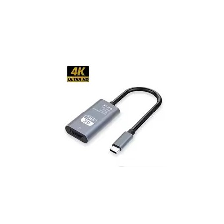 Høykvalitets USB-C til HDMI 4K 60Hz-konverter, adapter, ekstra HDMI-utgang for bærbar PC