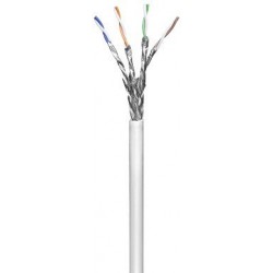 Cat 6, nettverkskabel med stiv leder, STP. Selges i metervare