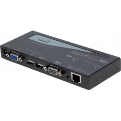 KVM Extender til 200 meter med VGA og USB-mus / tastatur. Med edid valg