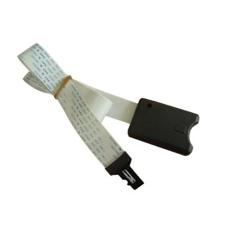 Micro SD-kabel - Han for SD Hun - 48cm Flat kabel - DANBIT AS
